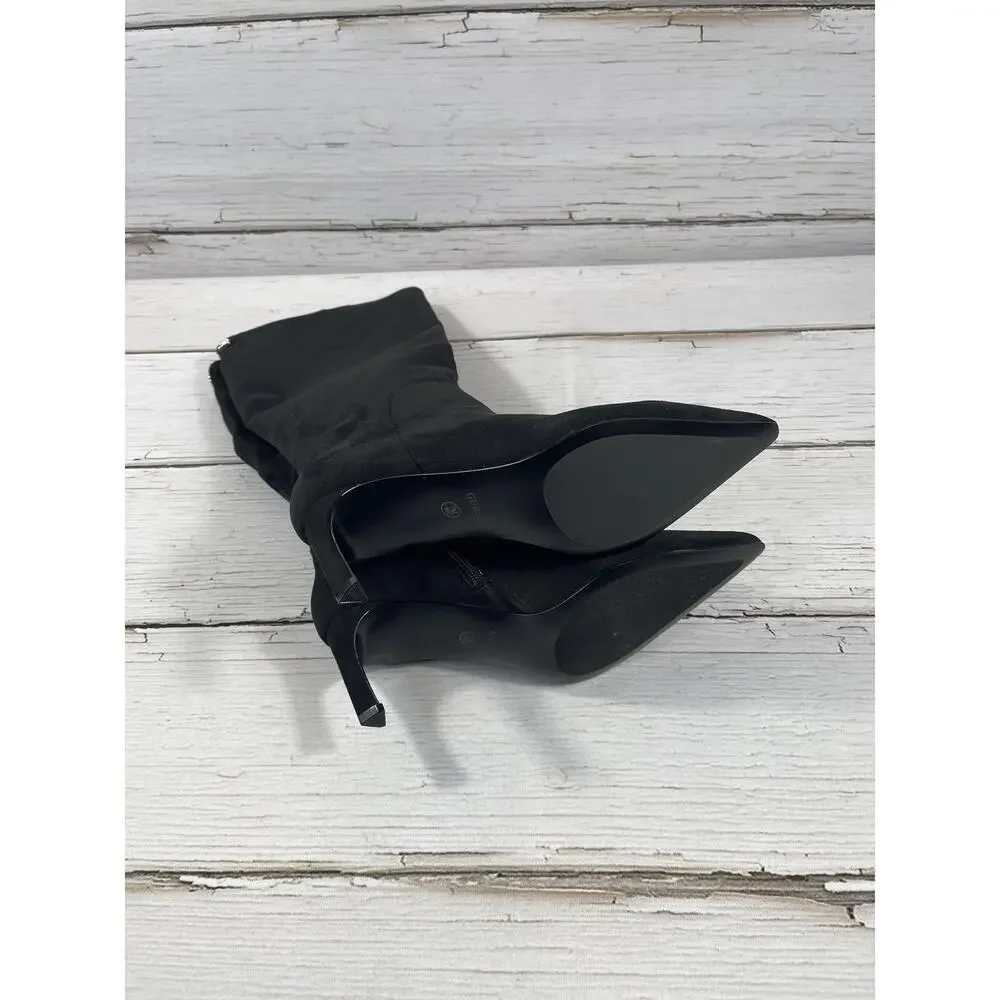 GUESS Boots Womens Size 7M Black Faux Suede Palisa3-WC Knee High Pointed Toe - Picture 10 of 15
